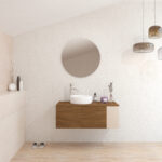 Pack BARDOT + lavabo + miroir rond