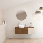 Pack BARDOT + lavabo + miroir rond