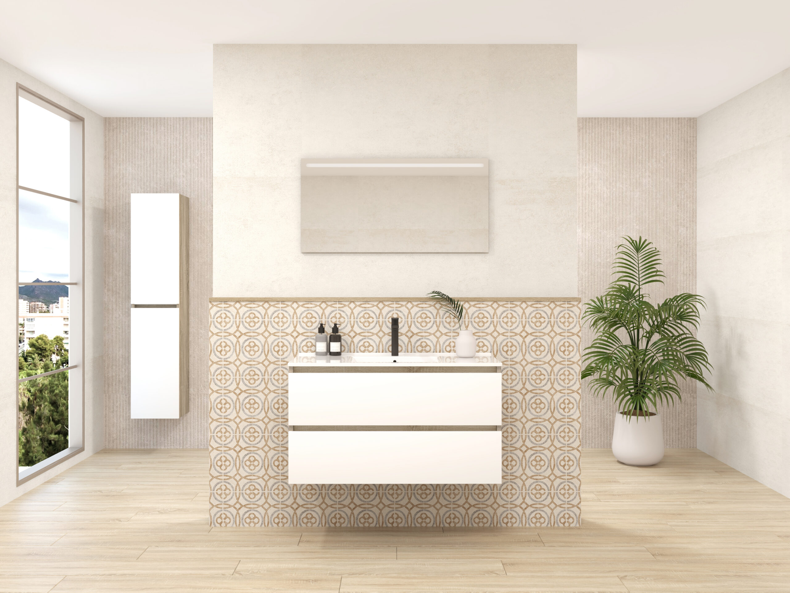 Pack BAKER + évier + miroir LED