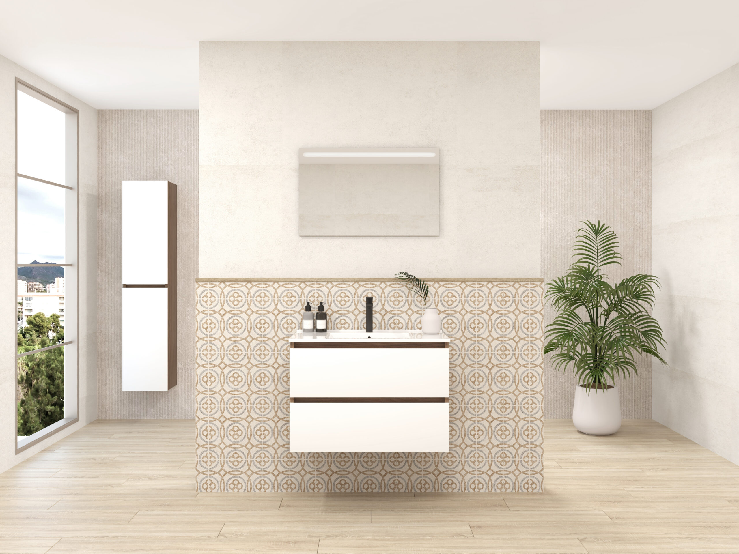 Pack BAKER + évier + miroir LED