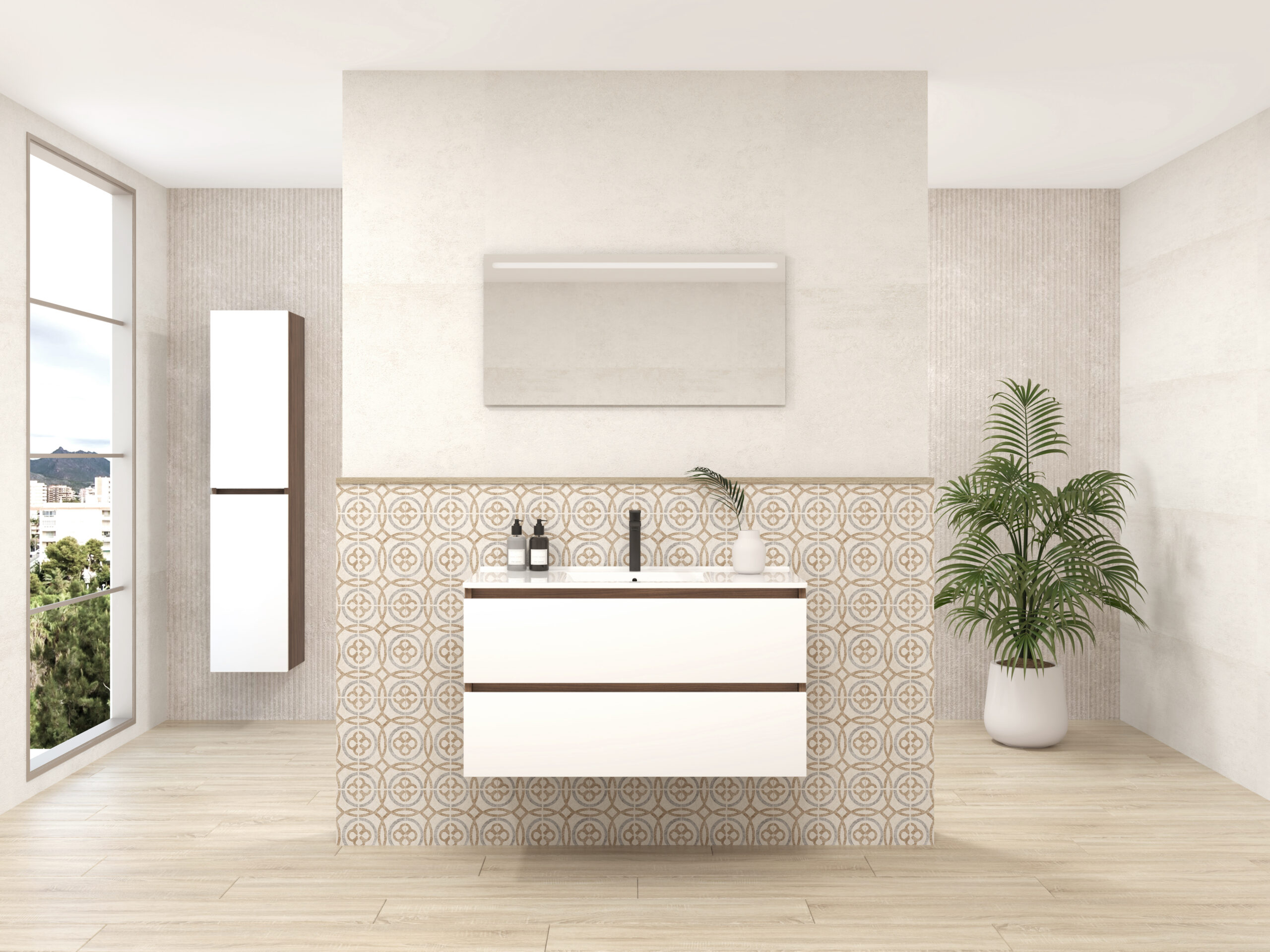 Pack BAKER + évier + miroir LED