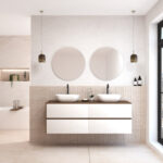Pack BEUNEVEU + lavabo + miroir rond