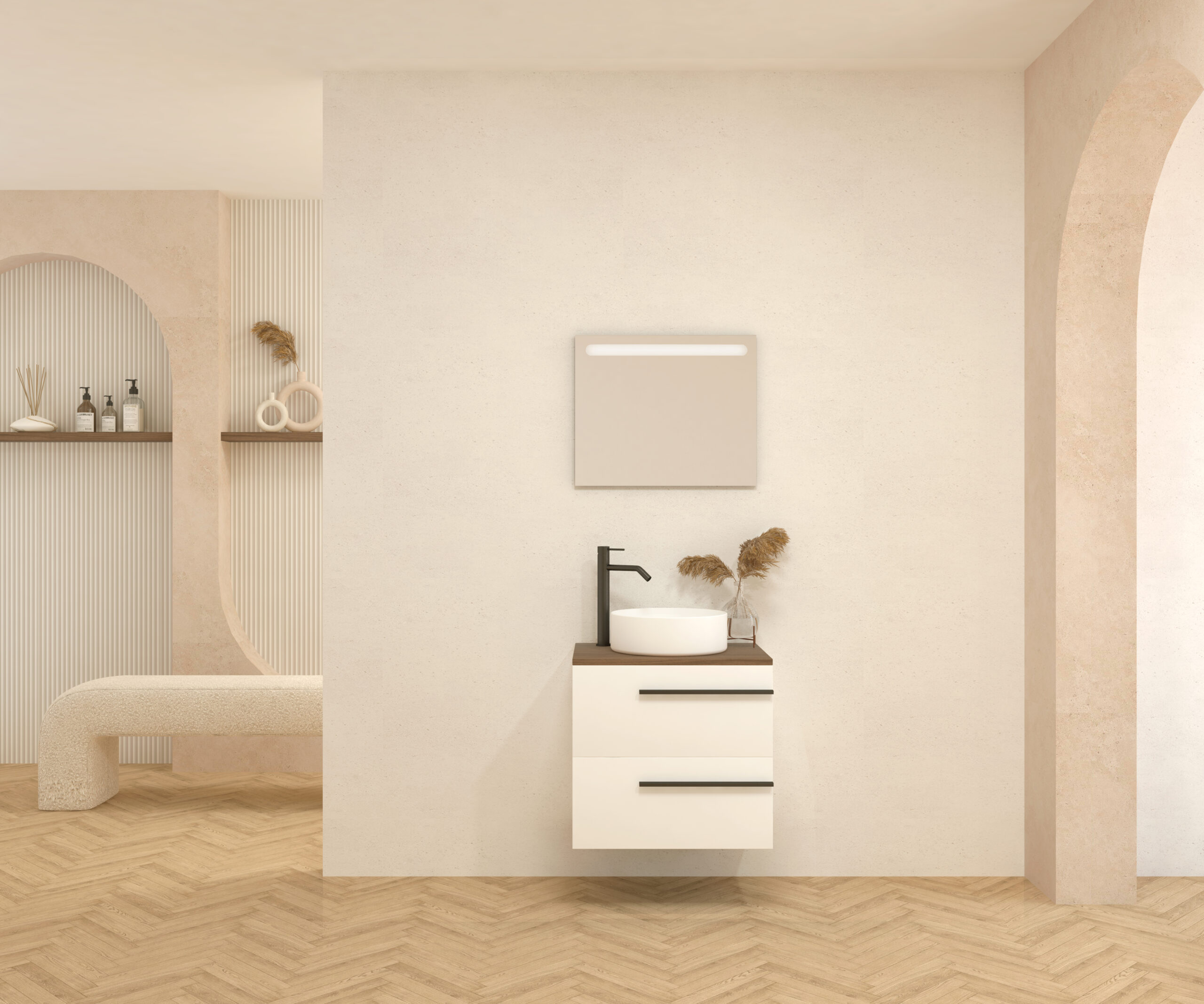 Pack BERTHELOT + évier + miroir LED