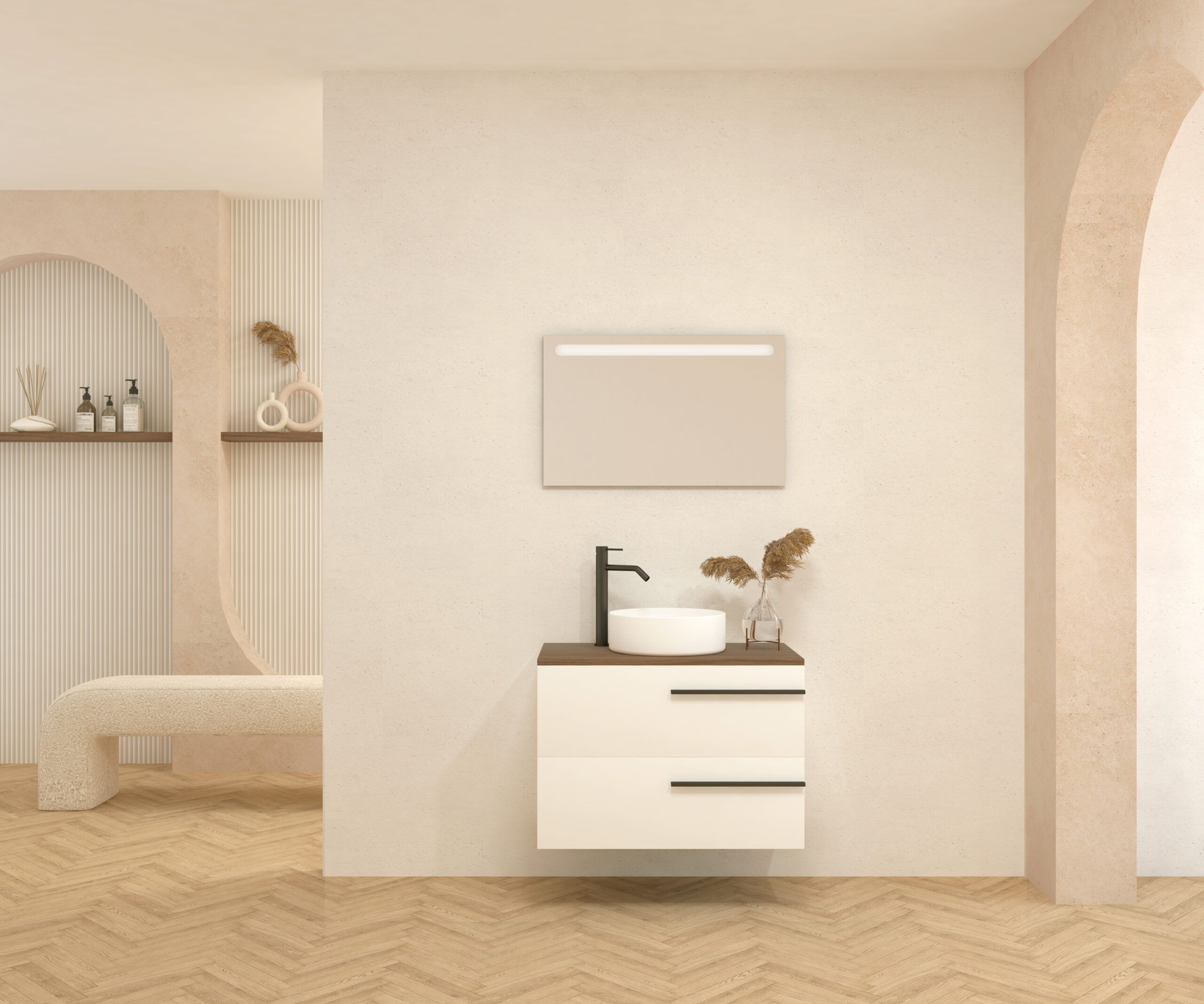 Pack BERTHELOT + évier + miroir LED