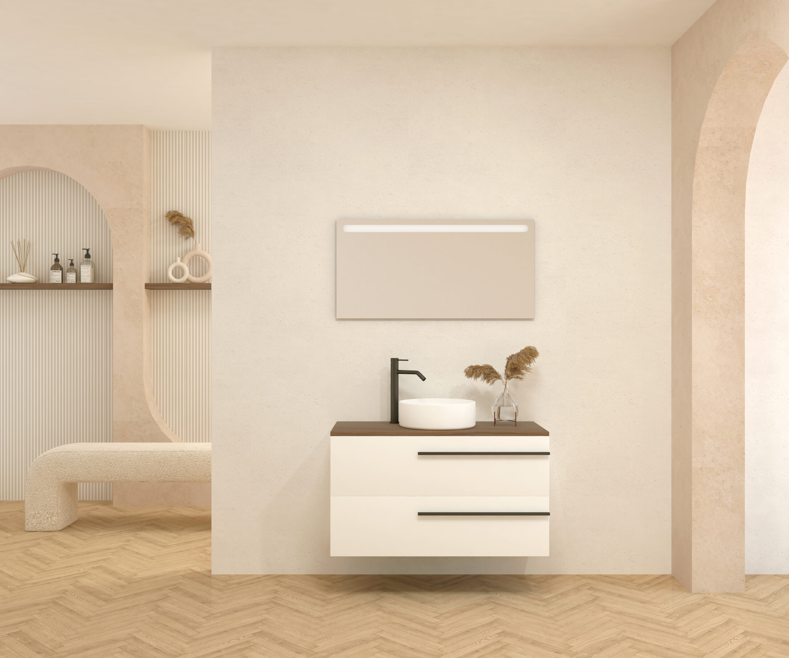 Pack BERTHELOT + évier + miroir LED