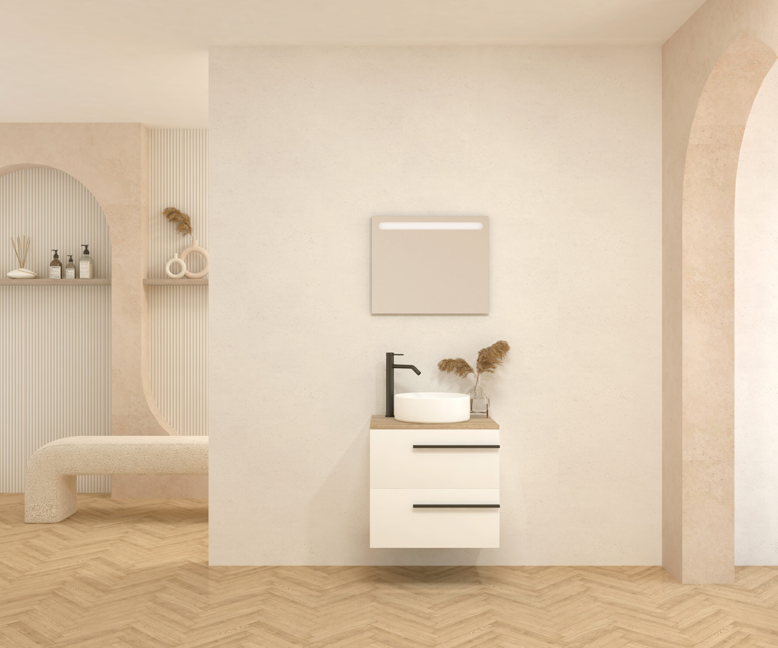 Pack BERTHELOT + évier + miroir LED