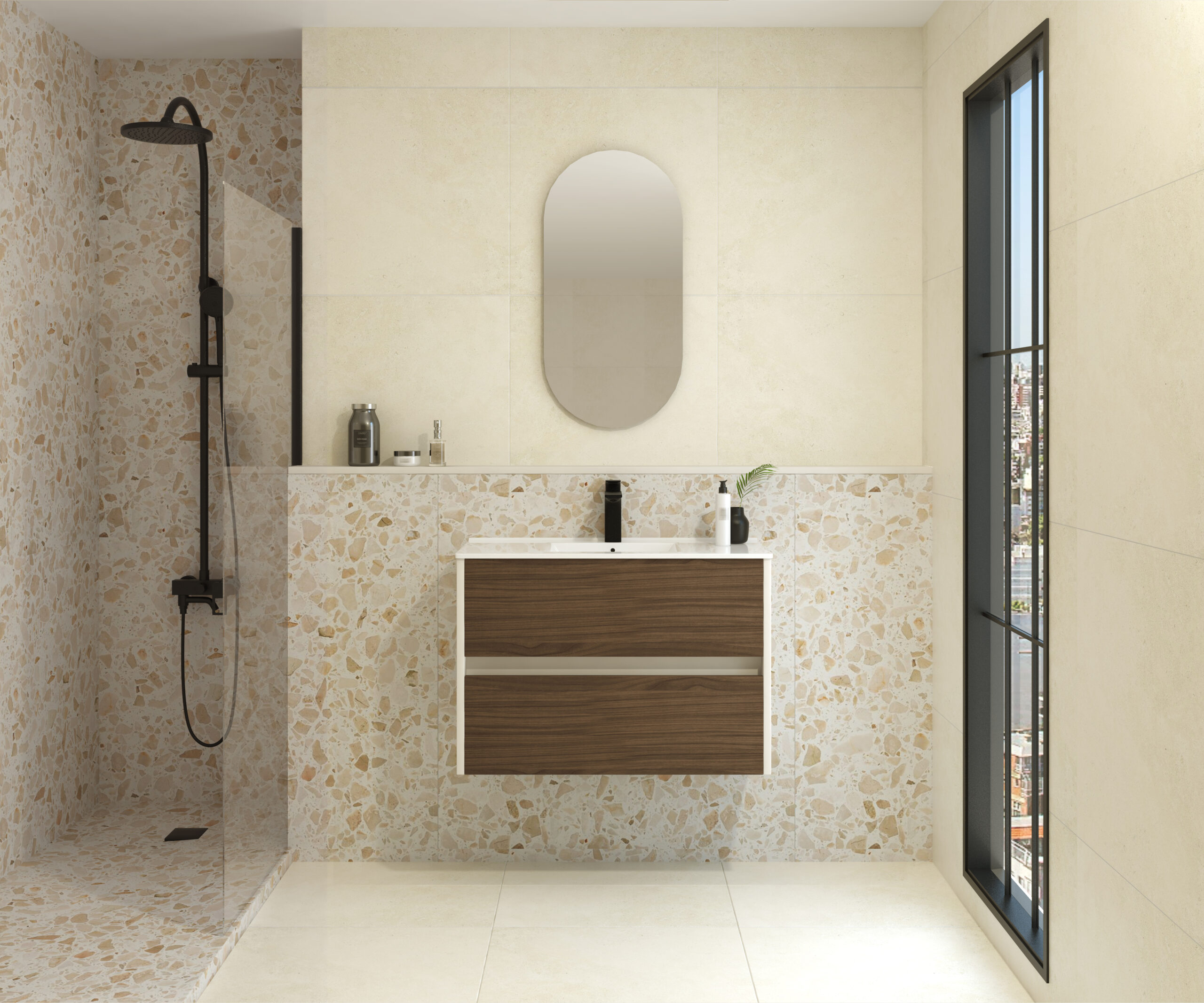 Pack FRÉMIN + évier + capsule miroir