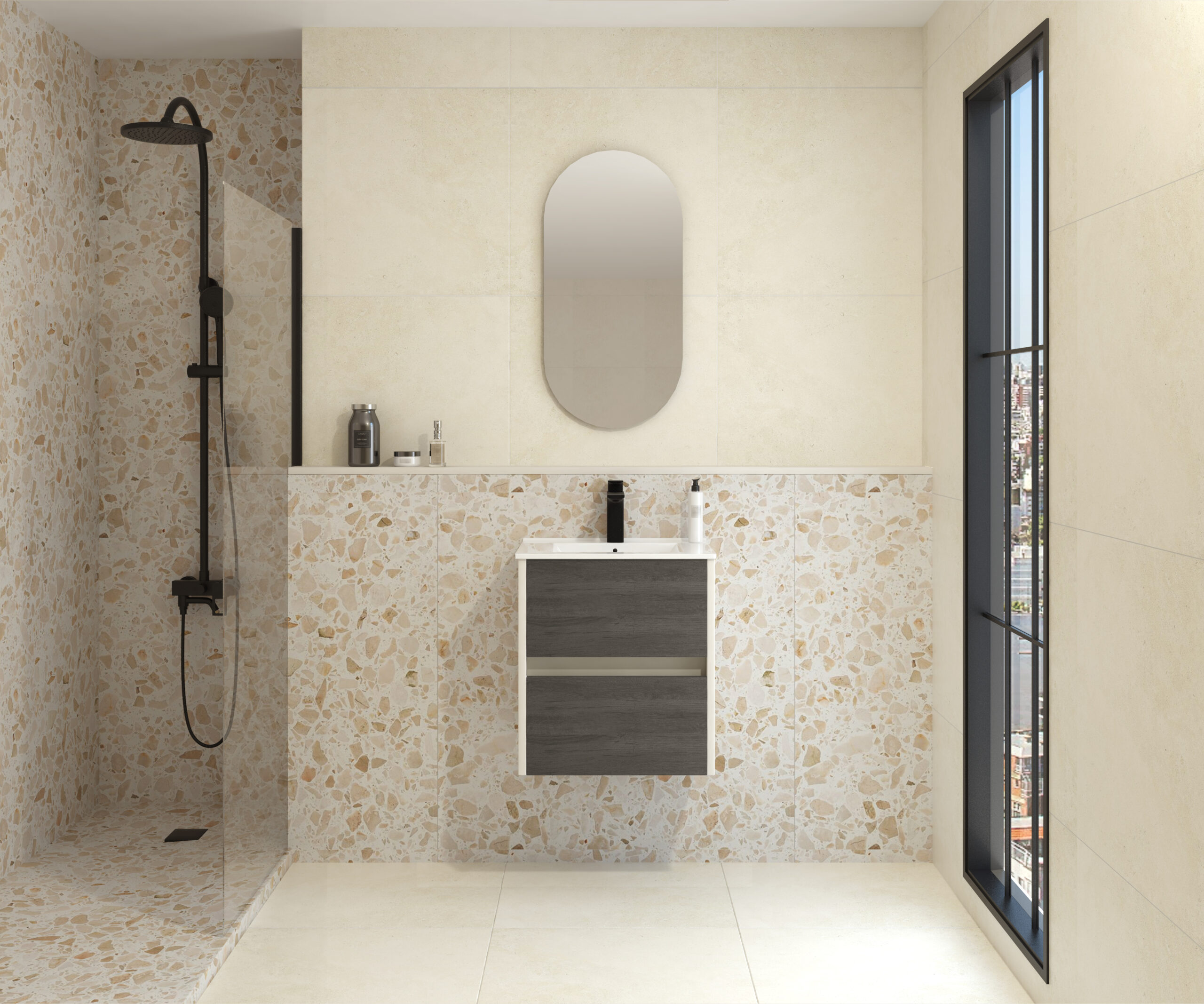 Pack FRÉMIN + évier + capsule miroir