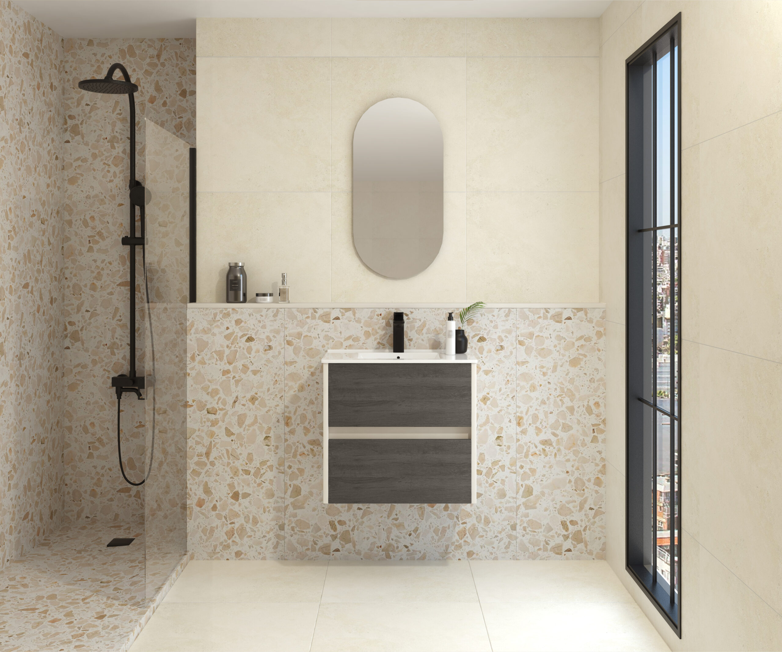 Pack FRÉMIN + évier + capsule miroir