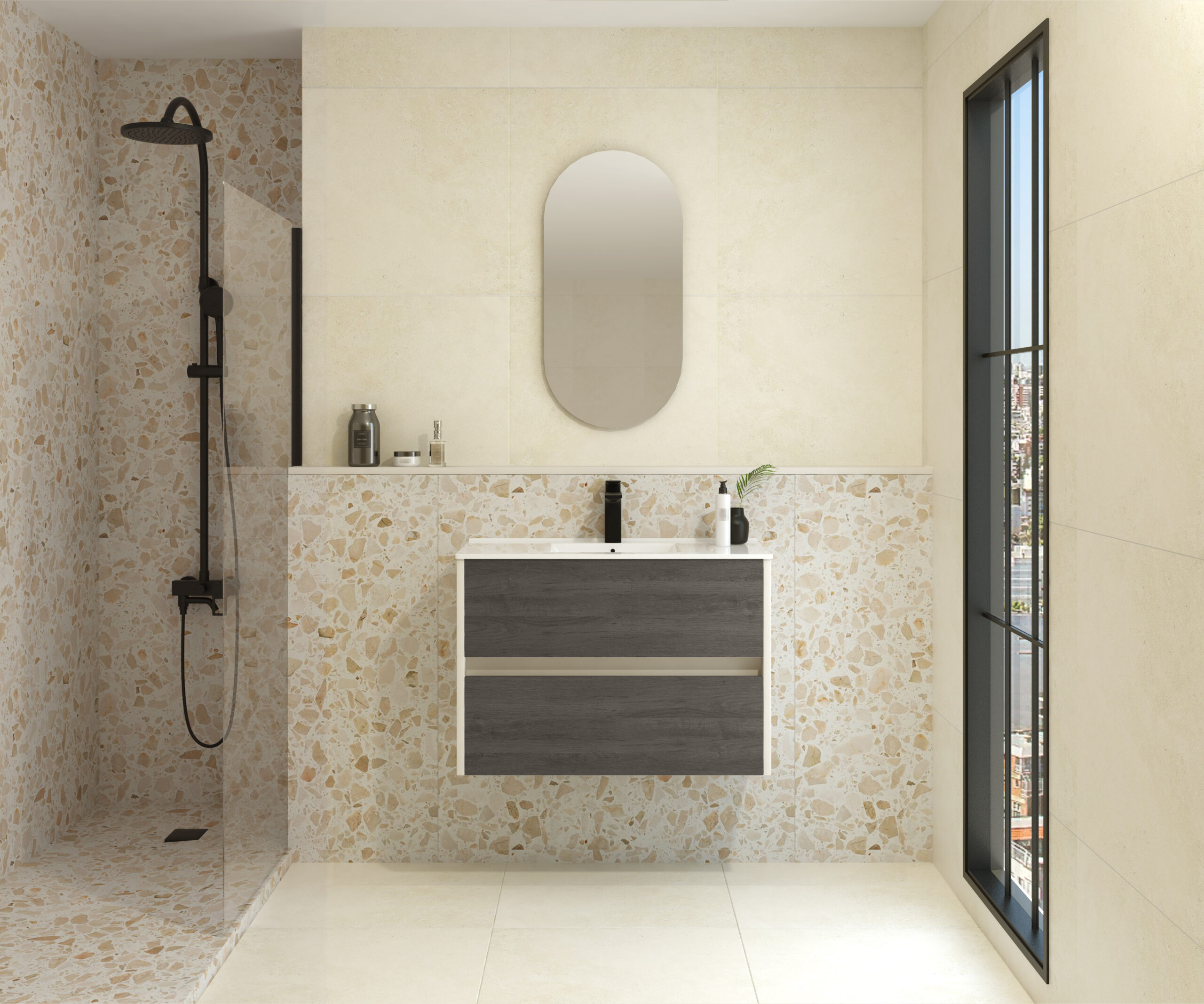 Pack FRÉMIN + évier + capsule miroir