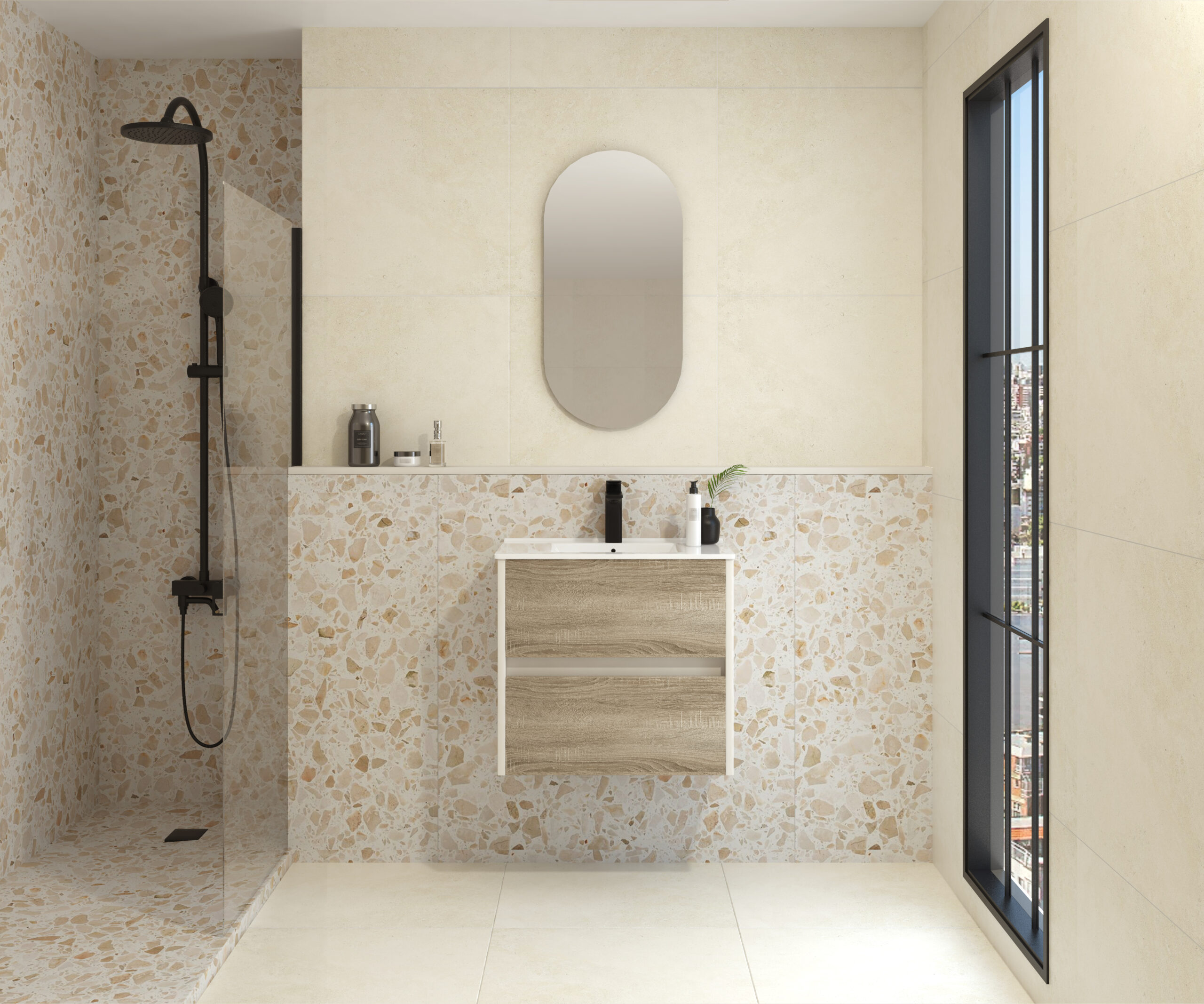 Pack FRÉMIN + évier + capsule miroir