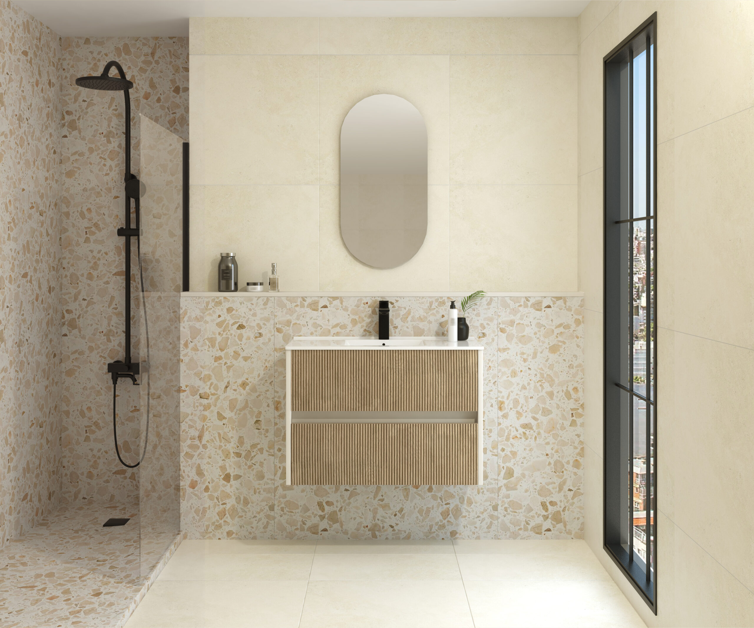 Pack FRÉMIN + évier + capsule miroir