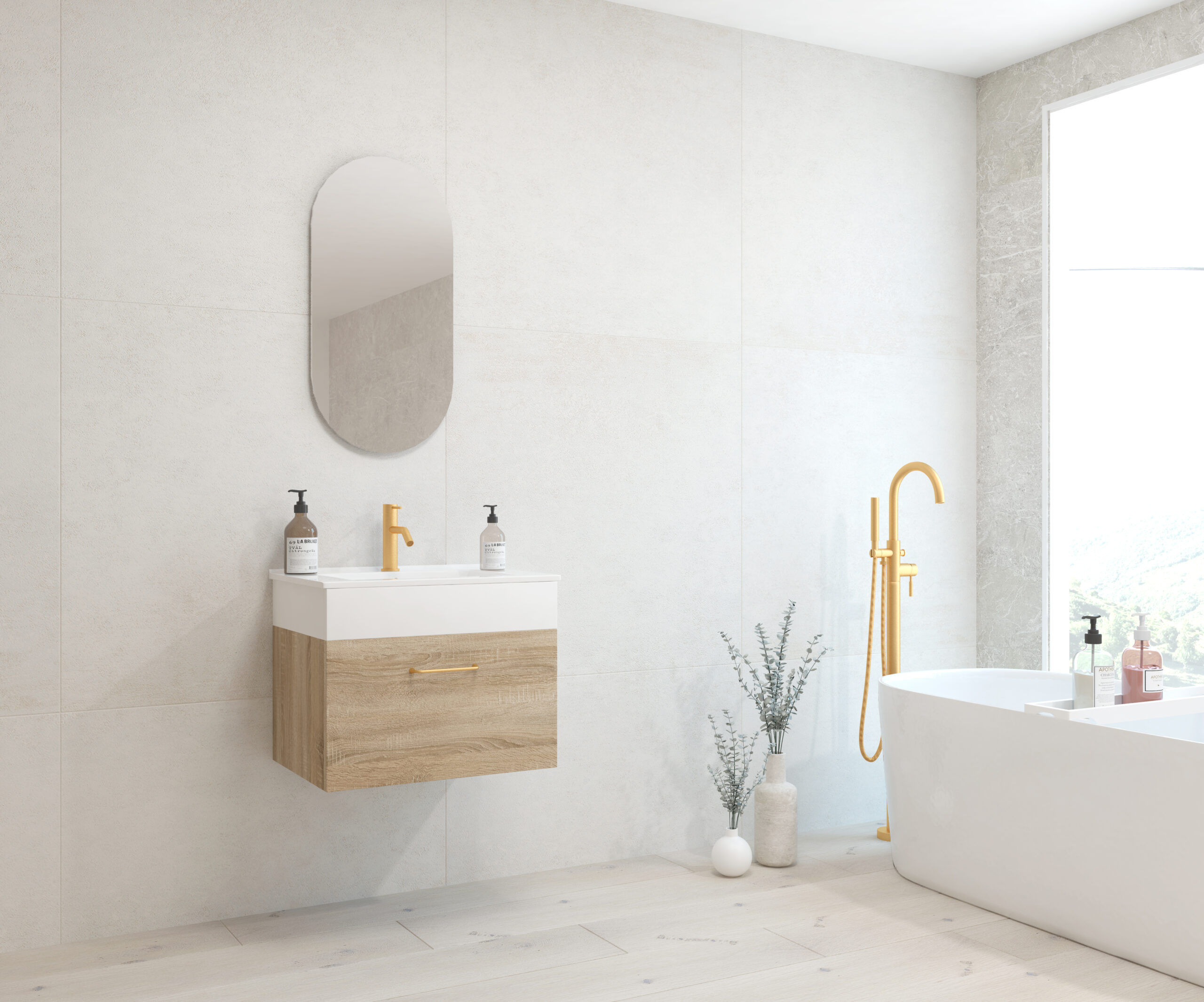 Pack FOURIER + évier + capsule miroir