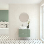 Pack GEBELIN + lavabo + miroir rond