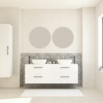 Pack GAUVIN + lavabo  + espejo circular