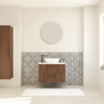 Pack GAUVIN + lavabo  + espejo circular