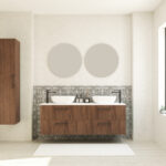 Pack GAUVIN + lavabo  + espejo circular