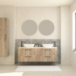Pack GAUVIN + lavabo  + espejo circular