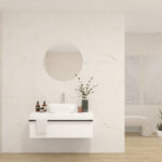 Pack LAVOISIER + lavabo + miroir rond