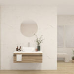 Pack LAVOISIER + lavabo + miroir rond