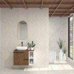 Pack SABINE + lavabo + miroir Alma