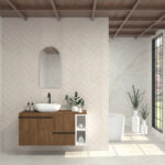 Pack SABINE + lavabo + miroir Alma
