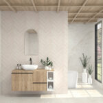 Pack SABINE + lavabo + miroir Alma