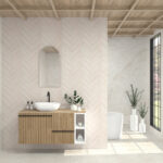 Pack SABINE + lavabo + miroir Alma