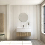 Pack SAVART + lavabo + miroir rond