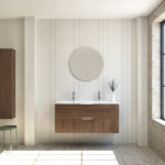 Pack SAVART + lavabo + miroir rond