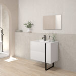 Pack ALEGHE PIED + lavabo + espejo liso