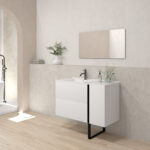 Pack ALEGHE PIED + lavabo + espejo liso