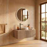Pack CASSEL + lavabo + espejo circular LED