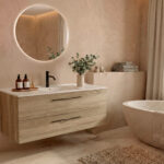 Pack COLETTE  + lavabo + espejo circular LED