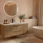 Pack COLETTE  + lavabo + espejo circular LED