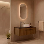 Pack VIONNET + lavabo + espejo cápsula LED