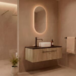 Pack VIONNET + lavabo + espejo cápsula LED