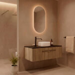 Pack VIONNET + lavabo + espejo cápsula LED